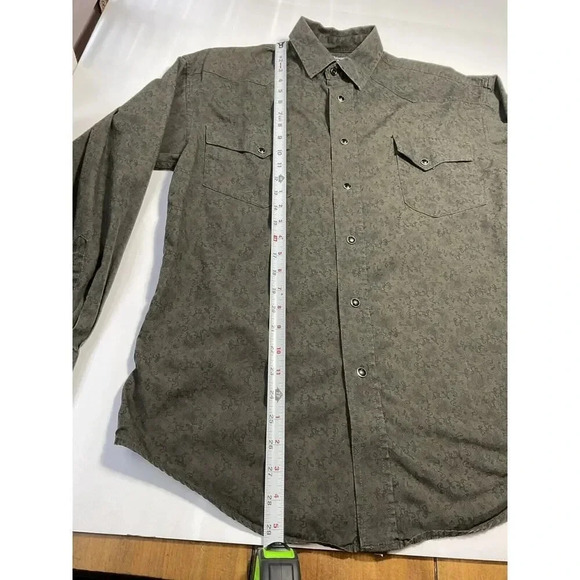 Panhandle Slim Long Sleeve Shirt Mens Sz Small Brown Cowboy Western Button Down - Picture 4 of 6